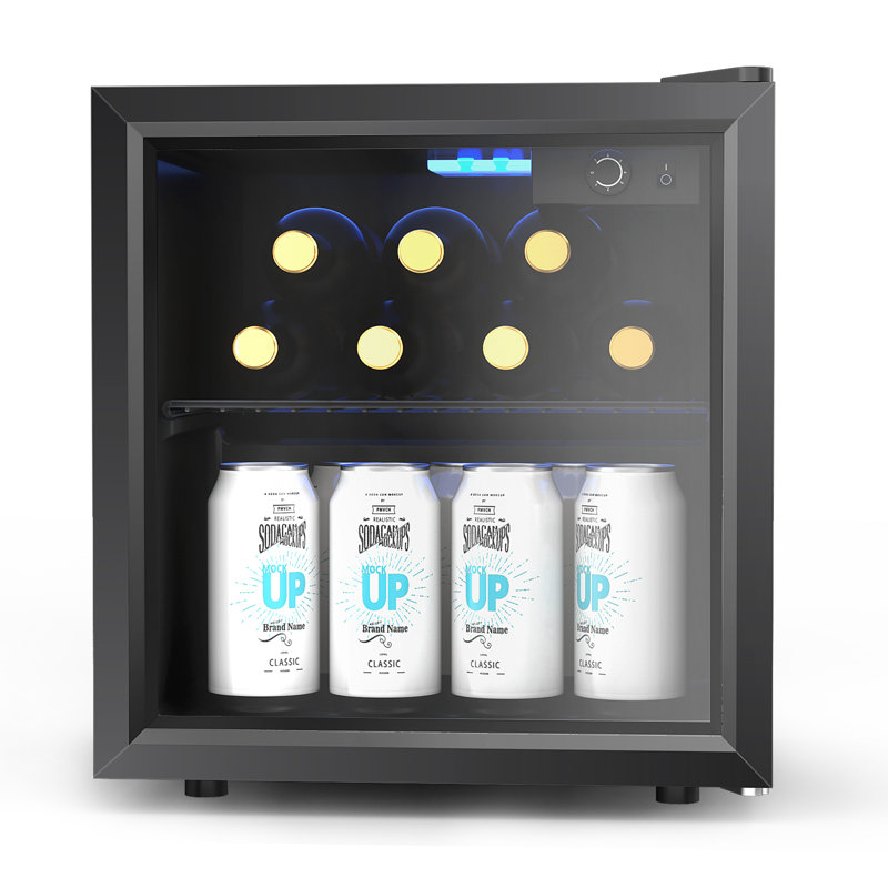 Simzlife 55 Cans Convertible Beverage Refrigerator with Wine Storage
